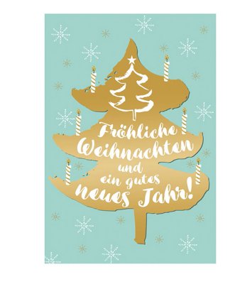 Fröhliche Weihnachten Umschlagkarte