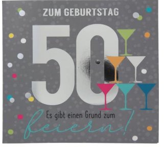 Musikkarte zum 50.Geburtstag