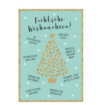 Fröhliche Weihnachten Umschlagkarte