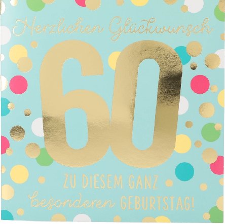 Musikkarte zum 60.Geburtstag