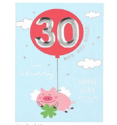 Karte zum 30.Geburtstag Karte zum 30.Geburtstag