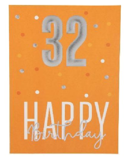 Karte zum 32.Geburtstag Karte zum 32.Geburtstag
