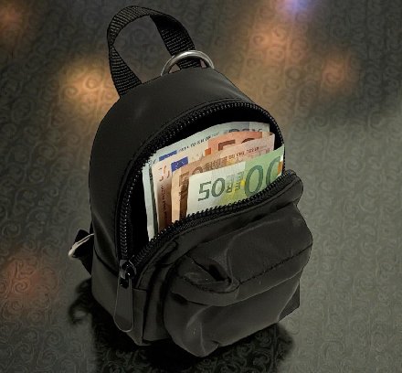 Mini Rucksack in schwarz