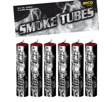 Smoke Tubes, weiß, 6 Stück