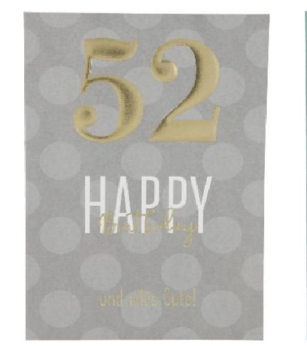 Karte zum 52.Geburtstag Karte zum 52.Geburtstag