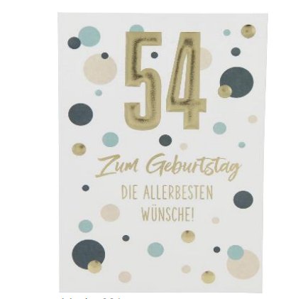 Karte zum 54.Geburtstag Karte zum 54.Geburtstag
