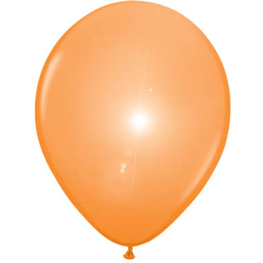 Ballons LED Orange - 5 Stück