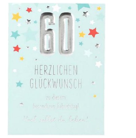 Karte zum 60.Geburtstag Karte zum 60.Geburtstag