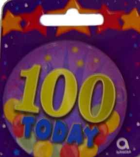 Geburtstag - Party Anstecker 100