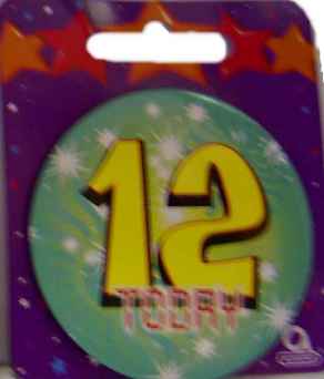 Geburtstag - Party Anstecker 12