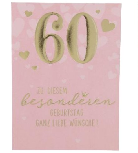 Karte zum 60.Geburtstag Karte zum 60.Geburtstag