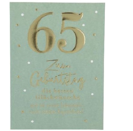 Karte zum 65.Geburtstag Karte zum 65.Geburtstag
