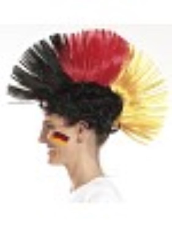 Fan-Perücke Deutschland Irokese