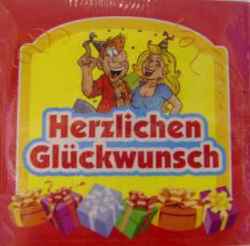 Geburtstag -  Aufkleber Glückwunsch