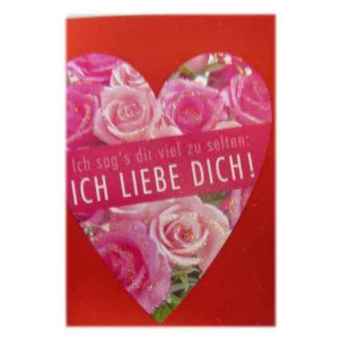 Valentinstag - Ich liebe Dich Karte