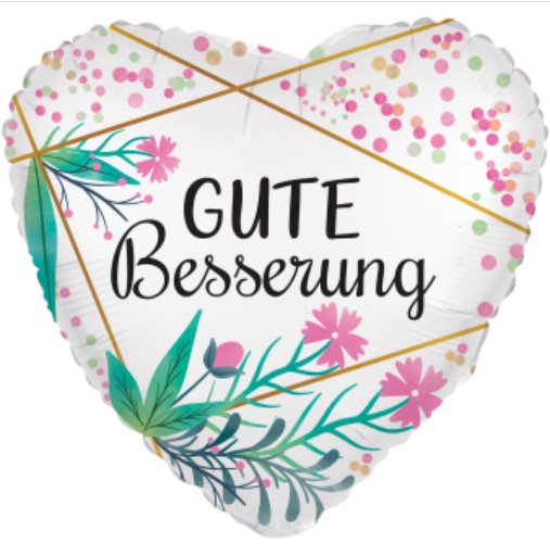 Gute Besserung Folienballon Gute Besserung Folienballon