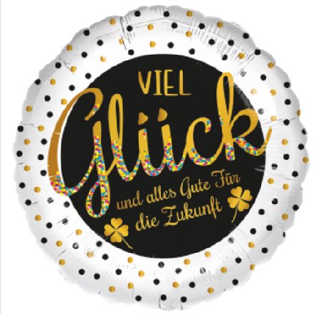 Viel Glück Folienballon Viel Glück Folienballon