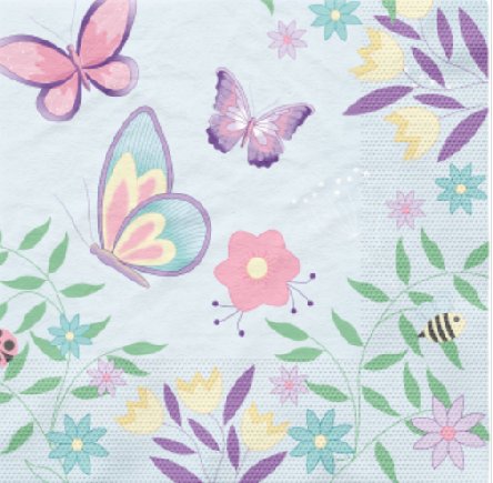 Frühling Servietten Schmetterlinge