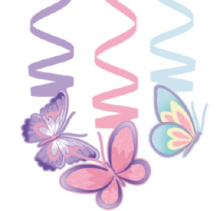 Schmetterling Girlanden, 6 Stück Schmetterling Girlanden, 6 Stück