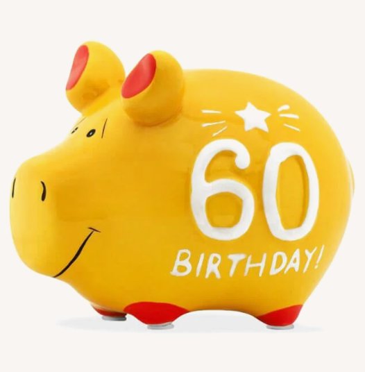 Sparschwein zum 60.Geburtstag