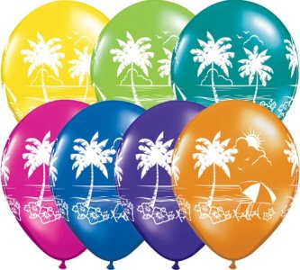 Tropische Luftballons, 25 Stück