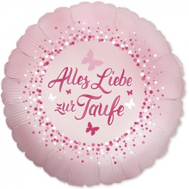 Alles Liebe zur Taufe, rosa