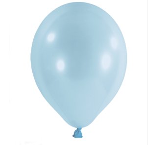 100 Luftballons 33cm - Pastell - Hellblau