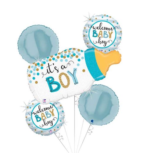 Ballon Bouquet Its a boy, 5-tlg.