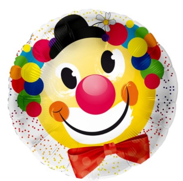 Folienballon Clown zum Karneval Folienballon Clown zum Karneval