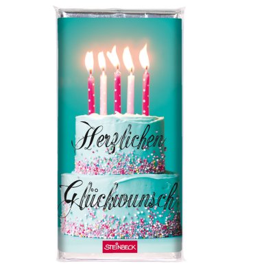 Schokolade Herzlichen Glückwunsch