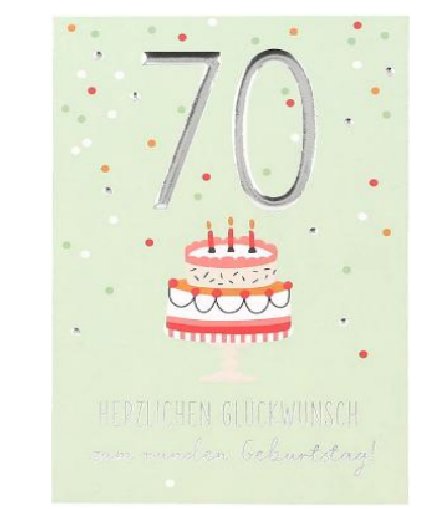 Karte zum 70.Geburtstag Karte zum 70.Geburtstag