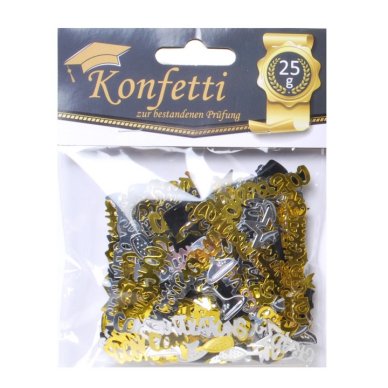 Metallic Konfetti Congrats Prüfung, 25g