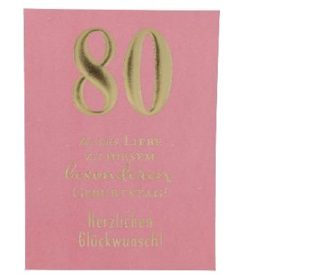 Karte zum 80.Geburtstag Karte zum 80.Geburtstag
