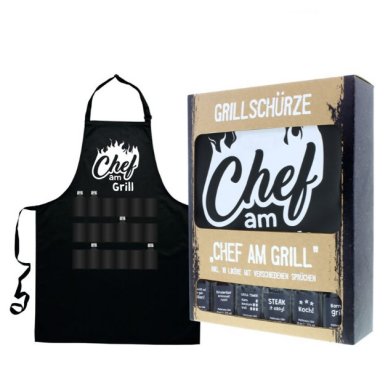 Grillschürze mit Likör Chef