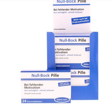 Scherztablette Null Bock Pille