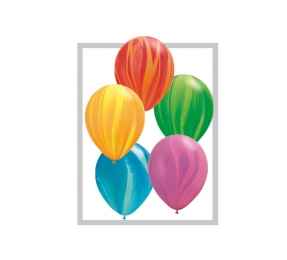 Hawaii Deko: 5x Luftballons Exotic