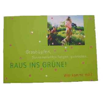 Postkarte - Raus ins Grüne