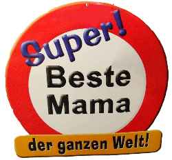 Muttertag Deko Schild: Beste Mama