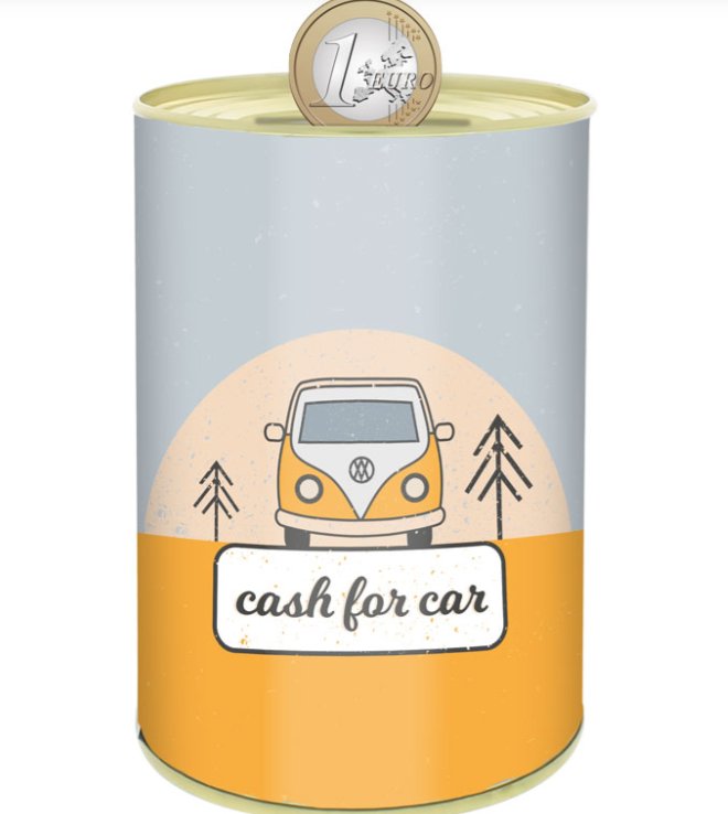 Spardose Cash for Car