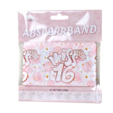 Absperrband Miss 16 zum 16.Geburtstag