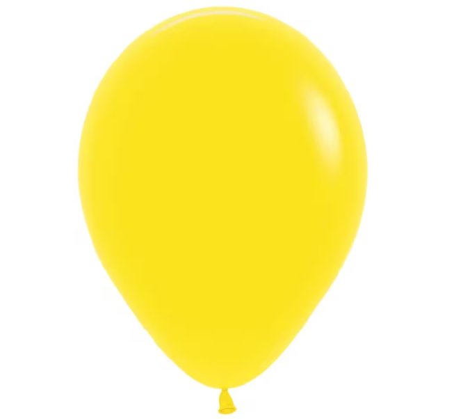 Luftballon Gelb rund 30 cm, 10 Stück Luftballon Gelb rund 30 cm, 10 Stück