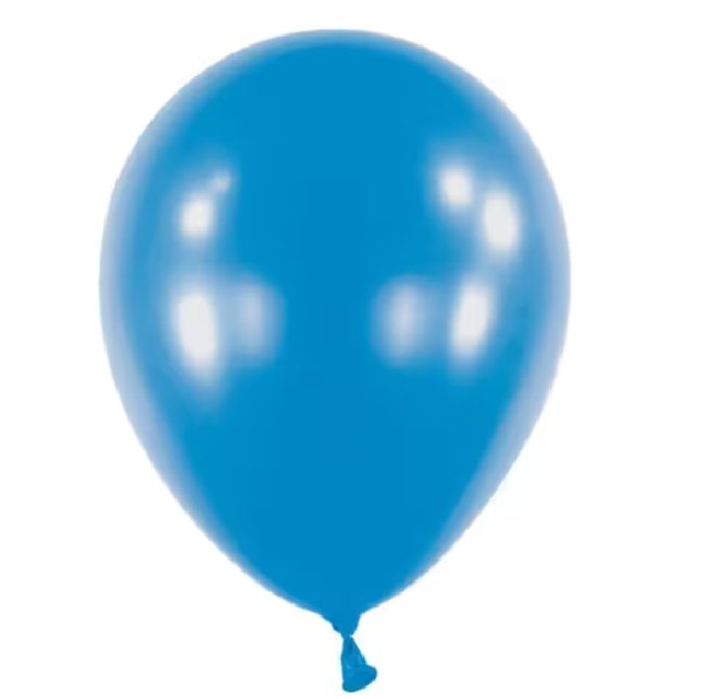 Luftballon Metallic blau rund 30 cm, 10 Stück Luftballon Metallic blau rund 30 cm, 10 Stück