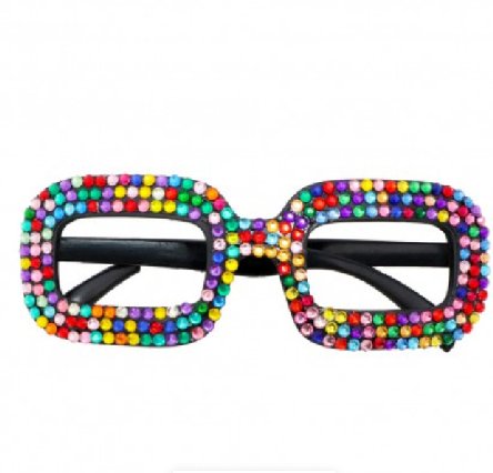 Karneval Brille - 50er Jahre bunt Karneval Brille - 50er Jahre bunt