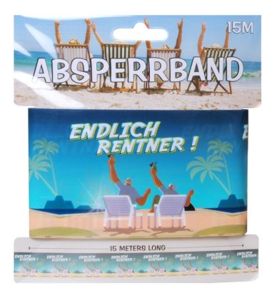 Absperrband Rentner