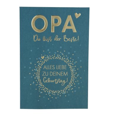 Opa Karte - Du bist der Beste !