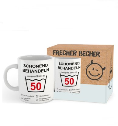 Frecher Becher-Das gute Stück ist 50