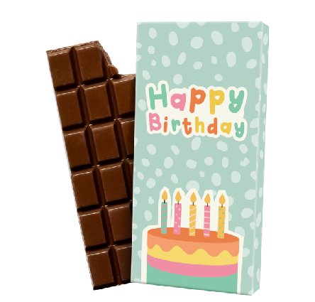 Schokolade zum Geburtstag, 100g Schokolade zum Geburtstag, 100g