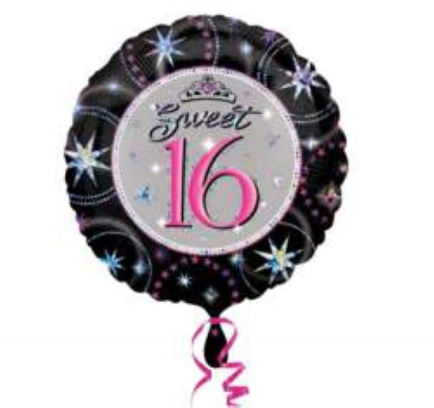 Folienballon Sweet 16 Folienballon Sweet 16