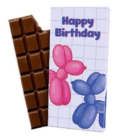 Schokolade zum Geburtstag, 100g Schokolade zum Geburtstag, 100g