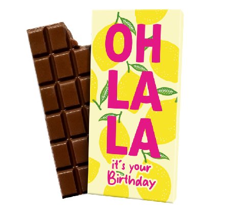 Schokolade zum Geburtstag, 100g Schokolade zum Geburtstag, 100g